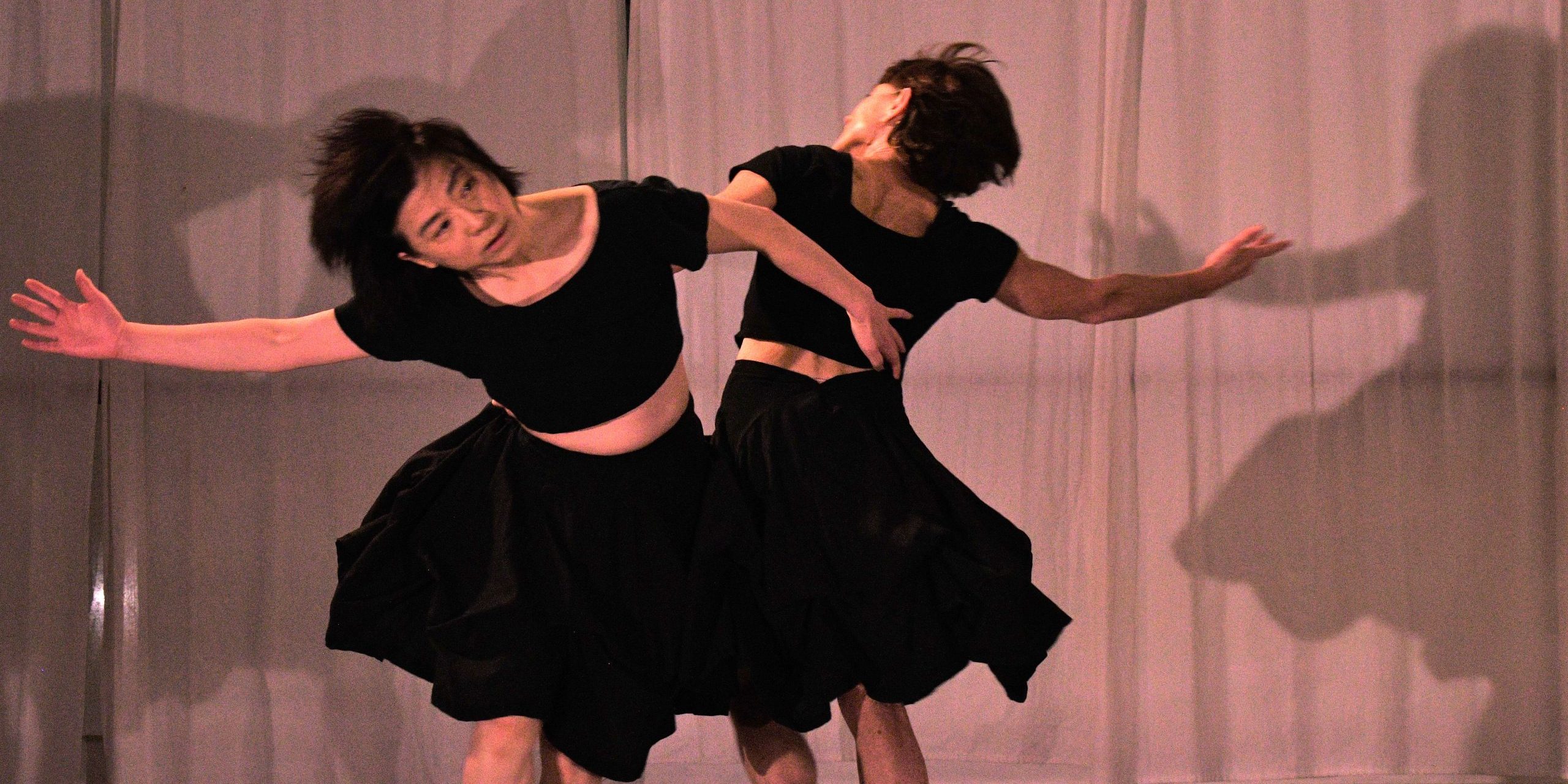 Chingchi Yu and Carol Kuefer-Moore in Veil of Water. Photo credit: Aileen Kim
